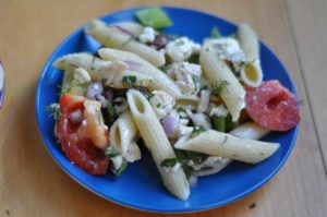 Chicken ziti pasta salad