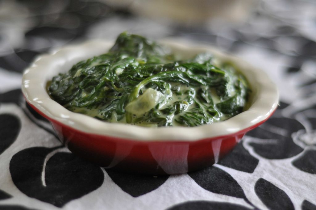 creamed spinach