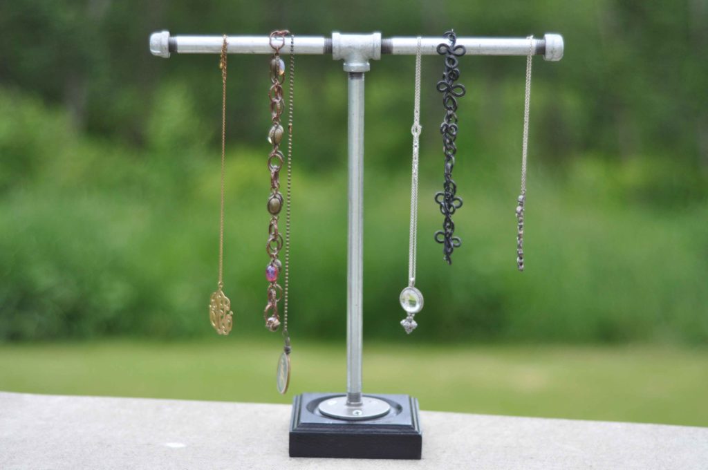 industrial necklace holder