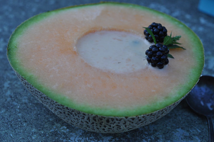 Sweet and refreshing cantaloupe soup