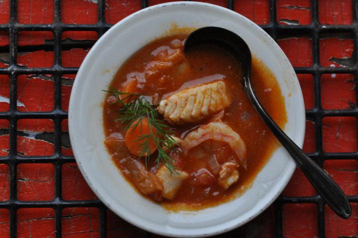 tomato based Nantucket Seafood Stew